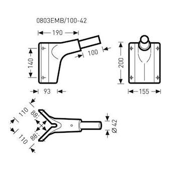 0803EMB/100-42 Eck-Mastbefg kpl 26|Trilux-TRI7022700