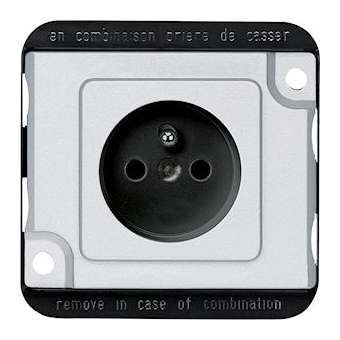 Merten Anti-vandalisme - prise - 2P+T - NF - connexion rapide|Schneider Electric-SCHMTN2500-7060