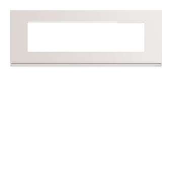 Plaque gallery plastique injecté 8 modules entraxe 71mm pure|Hager-HAGWXP0008