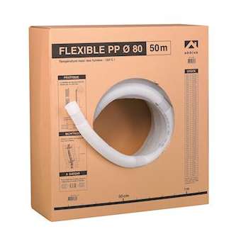 Conduit flexible Renolux Chemilux Condensation D110mm PPtl long.25m|Ubbink-UBB330050