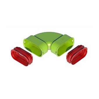 Kit coude 90DEG horizontal AE35SC Air Excellent|Ubbink-UBB188572
