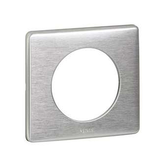 Plaque Céliane Métal 1 poste - finition Aluminium|Legrand-LEG068921