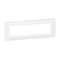 Plaque de finition horizontale Mosaic pour 8 modules blanc
