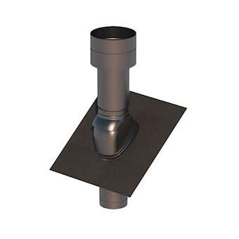 Terminal de ventilation isolé Ventub noir D160mm|Ubbink-UBB169850