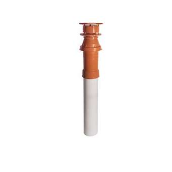 Terminal vertical Rolux Fioul D80/125mm ocre Trega Cap|Ubbink-UBB184101