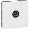 Prise télévision D9,52mm mâle Mosaic 2 modules - blanc