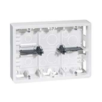 Cadre saillie prof. 46mm Mosaic pour 2x6, 2x8 ou 2x3x2 modules et support 080266|Legrand-LEG080276