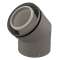 Coude 45DEG Rolux 3CEP Condensation D125/200mm|Ubbink-UBB490545