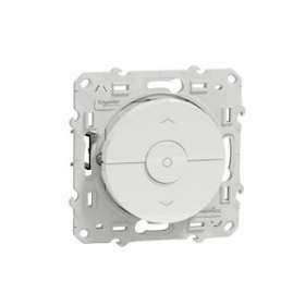 Odace, interrupteur volet-roulant Blanc 3 boutons montée/descente/stop à vis|Schneider Electric-SCHS520208