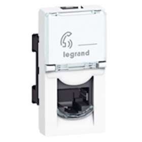 Prise RJ45 catégorie6 FTP Mosaic 1 module - Blanc|Legrand-LEG076562