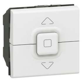Interrupteur de volets roulants 500W maximum Mosaic 2 modules - blanc|Legrand-LEG077026