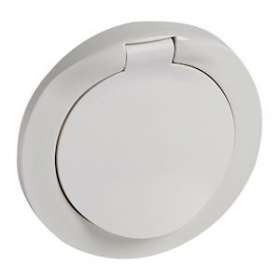 Enjoliveur à volet Céliane IP44 pour prise de courant 2P+T - Blanc|Legrand-LEG067812