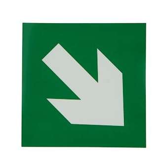 Etiquette flèche 45DEG Uralife V, clipsable et repositionnable|Ura-URA125037