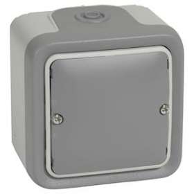 Sortie de câbles étanche avec serre-câbles Plexo complet IP55 saillie - gris|Legrand-LEG069745