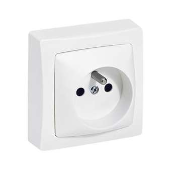 Prise de courant avec terre Appareillage Saillie bornes auto - blanc|Legrand-LEG097616