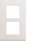 Plaque gallery plastique injecté 2 postes verticale 57mm pure