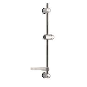 Barre de douche inox D18x600 mm, curseur ABS, pieds réglables, cale, porte-savo|Valentin-VA298340000000