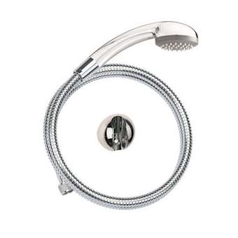 Kit douche 1 jet Cobra chromé, flexible métal 1,75m, support mural sphérique|Valentin-VA291080000000