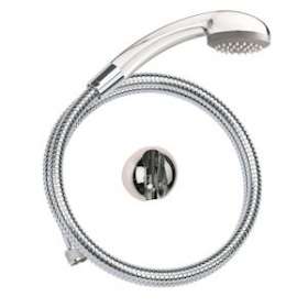 Kit douche 1 jet Cobra chromé, flexible métal 1,75m, support mural sphérique|Valentin-VA291080000000