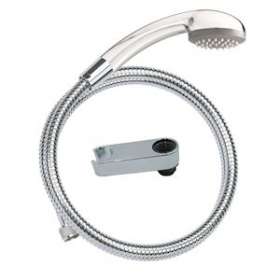 Kit douche 1 jet Cobra chromé, flexible métal 1,75m, support à fixer sur robinet|Valentin-VA291090000000