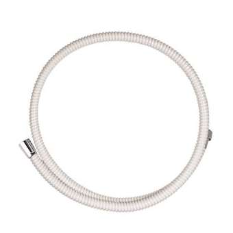 Flexible de douche PVC 1,50m blanc, anti-pincement, résistance traction 50kg|Valentin-VA299120000100