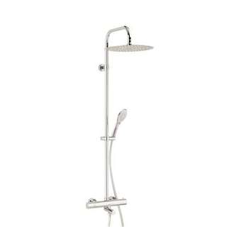 Combiné douche Opium Bain/douche, robinet thermostatique, pomme haute D300 mm|Valentin-VA266720000000