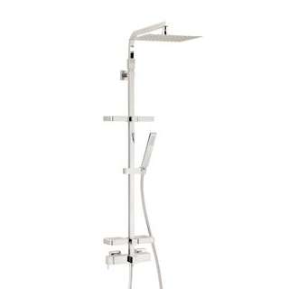 Combiné douche Touareg, robinet mécanique, pomme haute 300x300 mm, tablettes|Valentin-VA266810000000