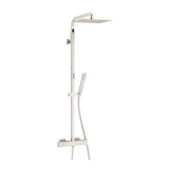 Combiné douche Touareg, robinet thermostatique, pomme haute 300x300 mm|Valentin-VA266690000000