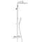 Combiné douche Touareg, robinet thermostatique, pomme haute 300x300 mm