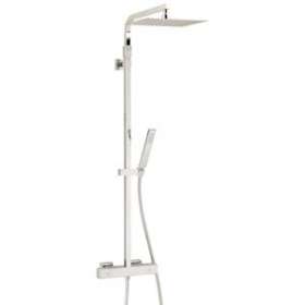 Combiné douche Touareg, robinet thermostatique, pomme haute 300x300 mm|Valentin-VA266690000000