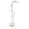 Combiné Touareg Bain/douche, robinet thermostatique, pomme 300x300 mm, tablettes