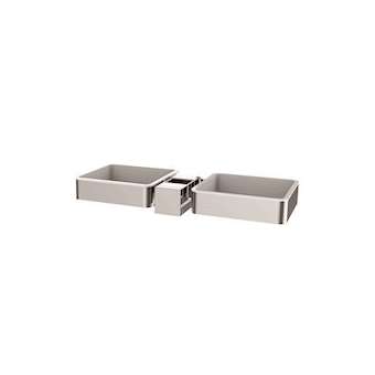 Tablettes porte-objet pour barre de douche 25x25 mm|Valentin-VA200072100000