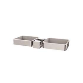 Tablettes porte-objet pour barre de douche 25x25 mm|Valentin-VA200072100000
