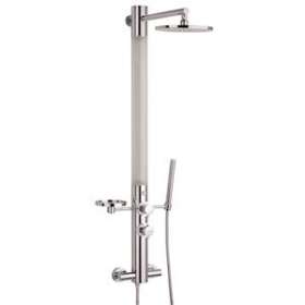Colonne de douche Ozone, robinetterie thermostatique, avec chromothérapie|Valentin-VA252550000000