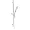 Ensemble Inouie douchette 3 jets, barre inox D18x600mm,flexible PVC 1,75m NF