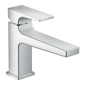 Mitigeur de lavabo 100 CoolStart poignée manette bec long, bonde Push-Open chr|Hansgrohe-HA332503000
