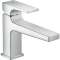 Mitigeur de lavabo 100 CoolStart poignée manette bec long, bonde Push-Open chr