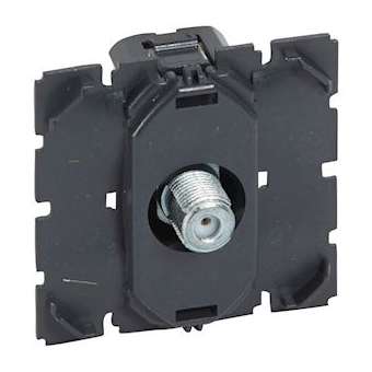 Prise télévision Céliane simple typeF à visser compatible 4G et Lte|Legrand-LEG067380