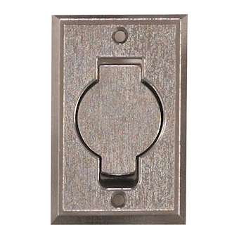 Prise rustique en métal 8.2 X 12.7 cm chromée|VCI AJ Group-VCIV548C
