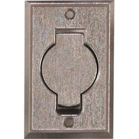 Prise rustique en métal 8.2 X 12.7 cm chromée|VCI AJ Group-VCIV548C