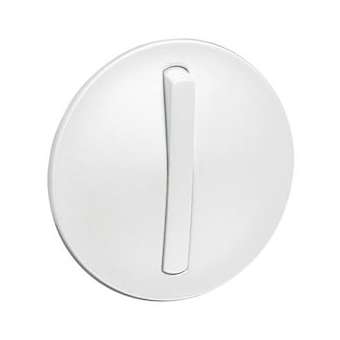 Enjoliveur étroit Céliane pour interrupteur, va-et-vient ou poussoir Soft -blanc|Legrand-LEG065001
