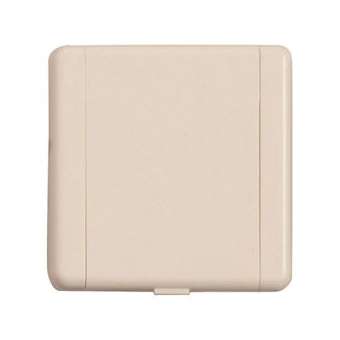 Prise contemporaine en ABS 8.9 X 8.9 cm amande|VCI AJ Group-VCIV550A