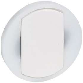 Enjoliveur large Céliane interrupteur, va-et-vient ou poussoir lumineux - Blanc|Legrand-LEG065004