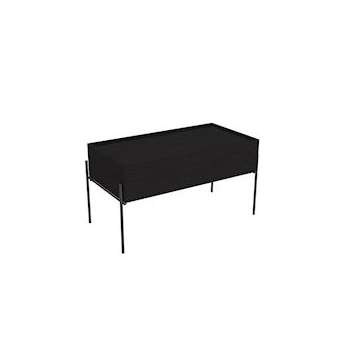 Equal armoire basse, 80 cm, chêne noir structure|Vitra France-GIR64109