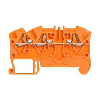 Bloc jonc Viking3 à ressort - 1 jonc/3 conduct - 1entr/2 sort - orange - pas 5|Legrand-LEG037242