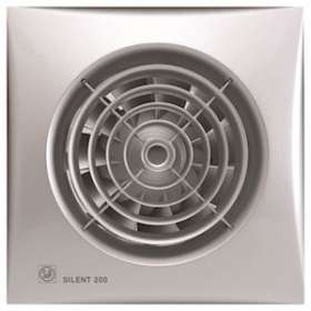 Aérateur, 180 m3/h, façade silver, clapet anti-retour, D 118 mm|S&P France ( Unelvent )-UNE400009