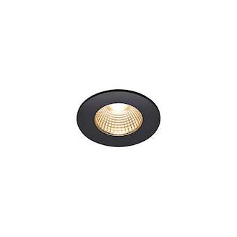 PATTA-I encastré plafond, rond, noir, LED 7,3W 1800-3000K|SLV-DC51002098