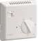 Thermostat ambiance électronique saillie chauf élec avec entrée fil pilote 230V