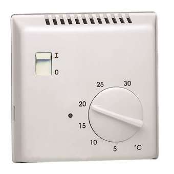 Thermostat ambiance électronique saillie chauf eau chaude sortie inverseur 230V|Hager-HAG25501