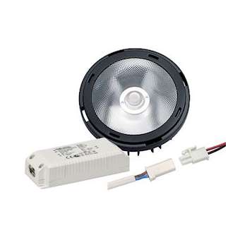 Kit Evolve 111 noir 3000K 14DEG 2120lm avec driver 500mA|Vossloh schwabe-SSH568177